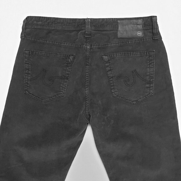 AG Adriano Goldschmied The Dylan Slim Skinny Corduroy Pant Men 32R Sulfur Black - Picture 14 of 16
